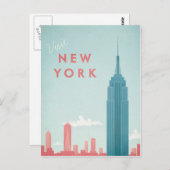 ニューヨークヴィンテージ旅行ポスター – アートポストカード ポストカード (正面/裏面)