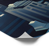 ニューヨーク万華鏡のように千変万化するパターン ポスター (角)