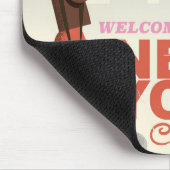 ニューヨーク中央公園ヴィンテージ旅行ポスター マウスパッド (コーナー)