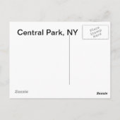 ニューヨーク中央公園 ポストカード (裏面)