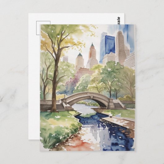 ニューヨーク中央公園 ポストカード (正面/裏面)