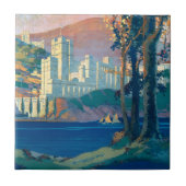 ニューヨーク中央線のヴィンテージ旅行ポスター タイル (正面)