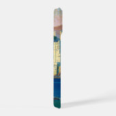 ニューヨーク中央線のヴィンテージ旅行ポスター iPhone 15ケース (右側面)