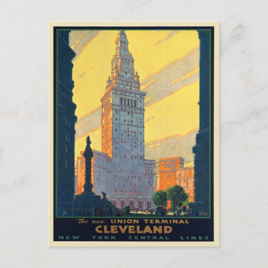 ニューヨーク中央線用はがきポスタープリント ポストカード (正面)