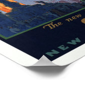 ニューヨーク中央線 – ヴィンテージ・トラベル ポスター (角)