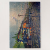 ニューヨーク中央鉄道の夜景 ジグソーパズル (縦)