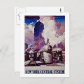 ニューヨーク中央鉄道ヴィンテージ列車 ポストカード (正面/裏面)