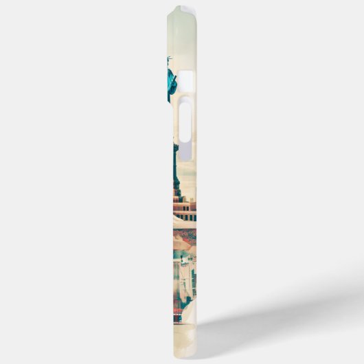 ニューヨーク交響楽団:自由とイエロータクシーの像 Case-Mate iPhoneケース (裏面 / 左)