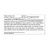 ニューヨーク公証人承認 セルフインキングスタンプ (デザイン)