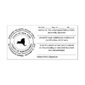 ニューヨーク公証書受領証スタンプ セルフインキングスタンプ (デザイン)