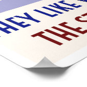 ニューヨーク冬スキーのヴィンテージ旅行ポスター ポスター (角)