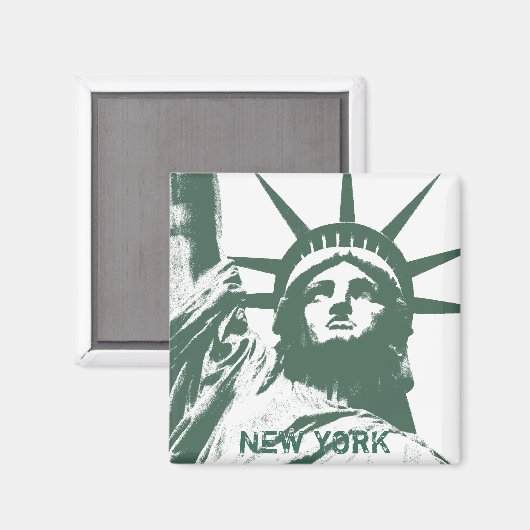 ニューヨーク冷蔵庫用マグネットNY土産マグネット マグネット (正面/裏面)