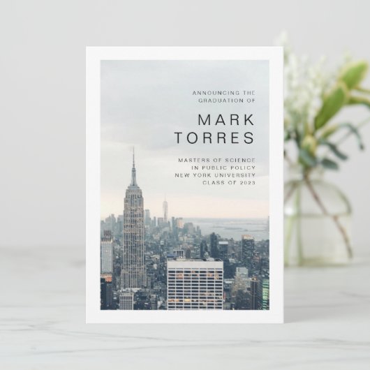 ニューヨーク卒業発表 招待状 (スタンド正面)
