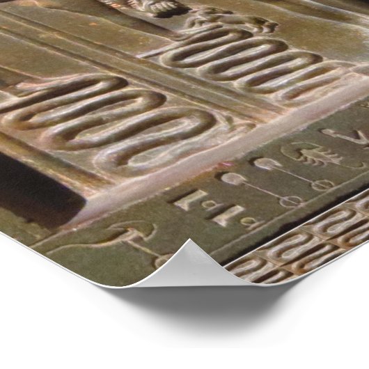 ニューヨーク博物館所蔵のエジプトの彫像 ポスター (角)