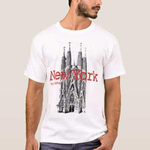 ニューヨーク及びバルセロナのmstake tシャツ