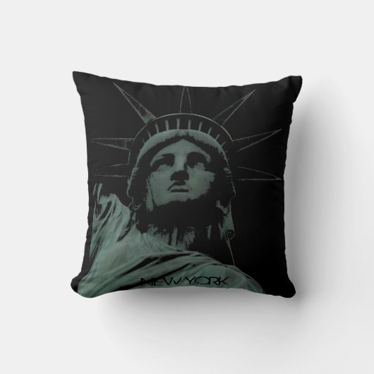 ニューヨーク土産ピローNY自由ピルの像 クッション (正面)