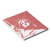 ニューヨーク土産メモ帳の自由の女神 ノートパッド (アングル)