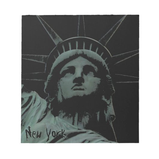 ニューヨーク土産メモ帳の自由の女神 ノートパッド (正面)