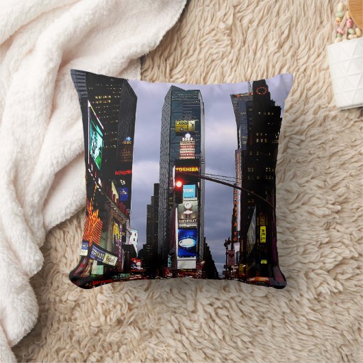 ニューヨーク土産枕NYタイムズスクエアピロー クッション (ブランケット)