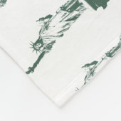 ニューヨーク土産毛布の自由デコールの像 フリースブランケット (角)