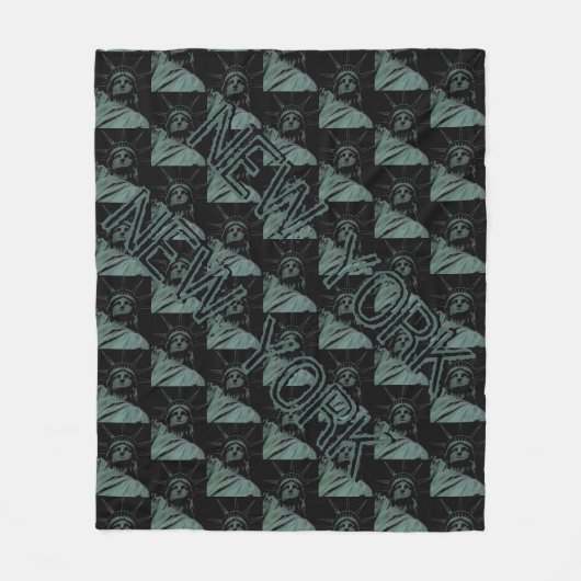 ニューヨーク土産毛布の自由デコールの像 フリースブランケット (正面)