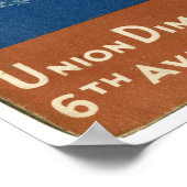 ニューヨーク地下鉄の地図1940 ポスター (角)