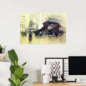 ニューヨーク地下鉄駅1912 ポスター (ホームオフィス)