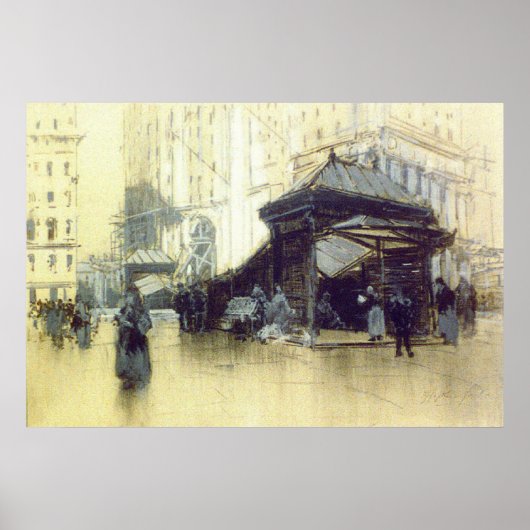 ニューヨーク地下鉄駅1912 ポスター (正面)