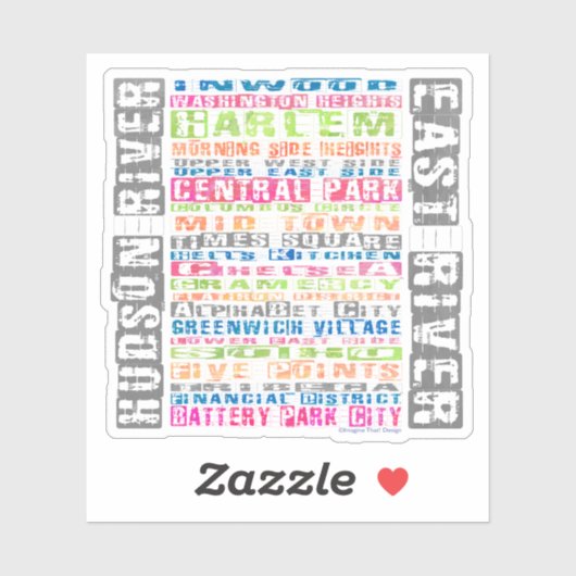 ニューヨーク地区レインボー シール (シート)