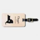 ニューヨーク地図の荷札, ウェディングパーティー歓迎 ラゲッジタグ (正面横)