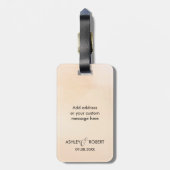 ニューヨーク地図の荷札, ウェディングパーティー歓迎 ラゲッジタグ (裏面縦)