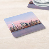 ニューヨーク夕べスカイライン スクエアペーパーコースター (アングル)