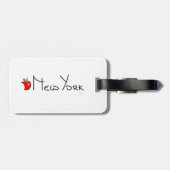 ニューヨーク大きいApple ラゲッジタグ (裏面横)