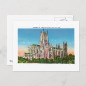 ニューヨーク大聖堂聖ヨハネ大聖堂 ポストカード (正面/裏面)