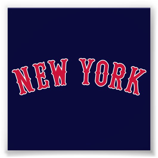 ニューヨーク対ボストンのライバル フォトプリント            (正面)