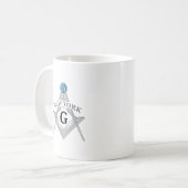 ニューヨーク州のフリーメイソンリー支部 コーヒーマグカップ (正面左)