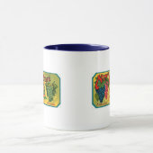 ニューヨーク州のブドウの広告のヴィンテージのラベル マグカップ (中央)