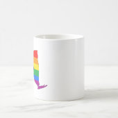 ニューヨーク州のプライドLGBTQプログレスプライド コーヒーマグカップ (中央)