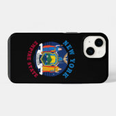 ニューヨーク州の旗 iPhoneケース (裏面横)