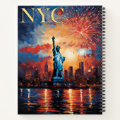 ニューヨーク州の自由の女神 ノートブック (裏面)