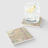 ニューヨーク州の郡地図 ストーンコースター (横)