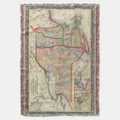 ニューヨーク州の郡地図 スローブランケット (正面縦)