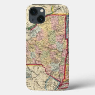 ニューヨーク州の郡地図 iPhone 13ケース