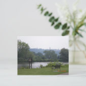 ニューヨーク州イサカのケーユガ湖 ポストカード (スタンド正面)