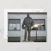 ニューヨーク州エルミラにあるアーニー・デイビス記念像 ポストカード (正面/裏面)