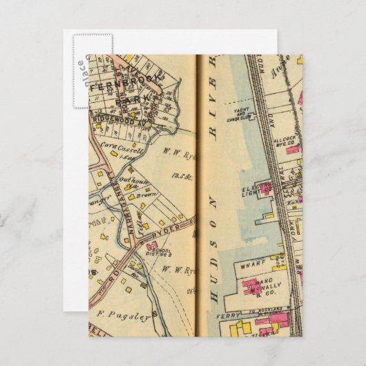 ニューヨーク州オッシニング 3 ポストカード (正面/裏面)