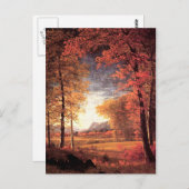 ニューヨーク州オネイダ郡アメリカの秋 ポストカード (正面/裏面)