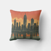 ニューヨーク州オブマインド – レトロスカイラインスローピロ クッション (裏面)