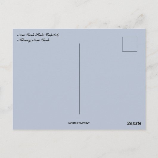 ニューヨーク州キャピトルアルバニーニューヨーク ポストカード (裏面)