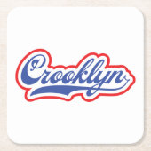 ニューヨーク州クロックリン スクエアペーパーコースター (正面)
